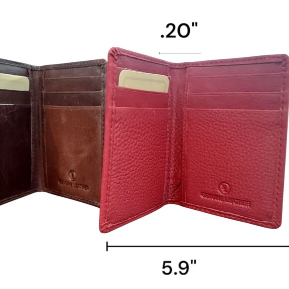 2pcs Genuine Leather Card Holder - Picture 2 of 5